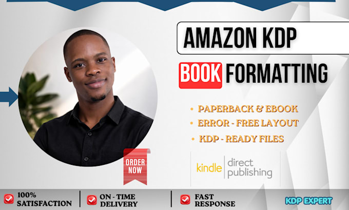 format your book for amazon KDP ebook and paperback print ready