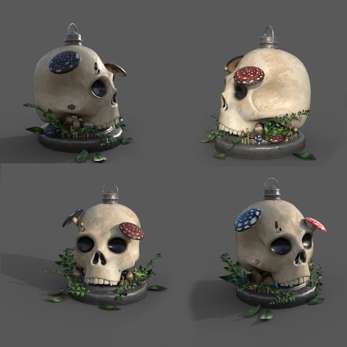create realistic or horror 3d props for games