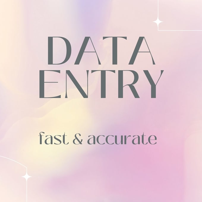do data entry, typing work in excel and word