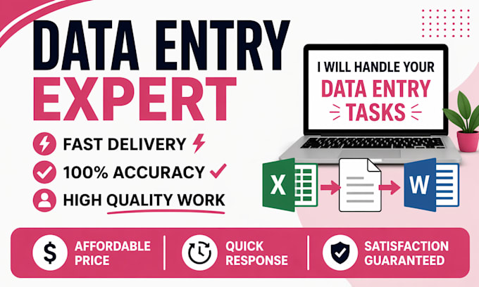 fast and accurate data entry and virtual assistant services