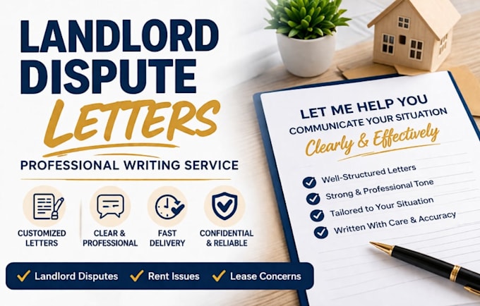 write a professional landlord dispute letter
