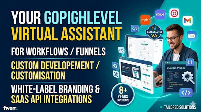 be your ghl VA for workflows, funnels, custom developement annd customisation