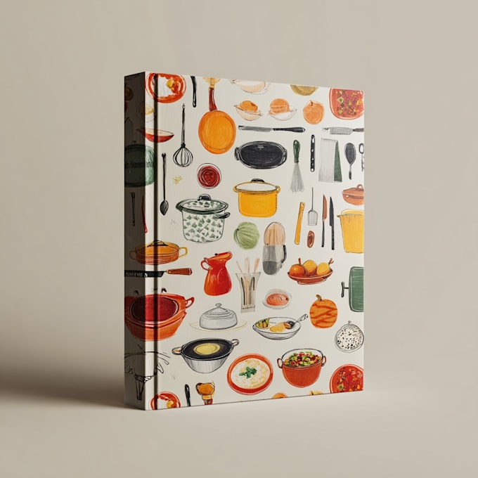 create professional cookbook cover design