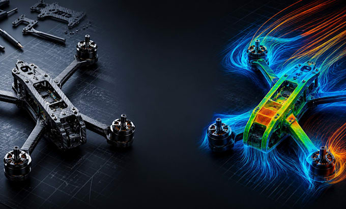 design and cfd analyze drones, uavs and aircraft