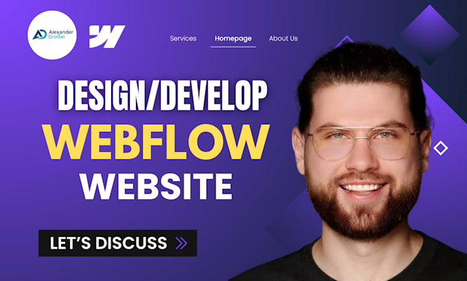 design or develop webflow website, figma to webflow, webflow expert