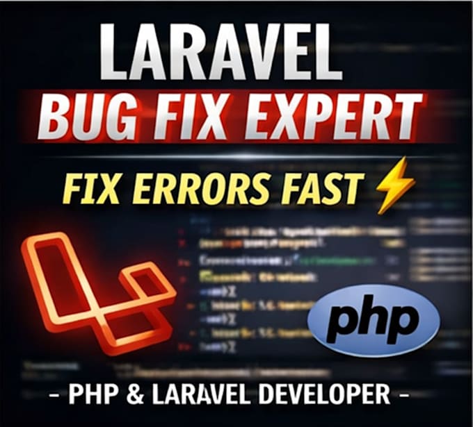 fix laravel bugs, errors, and maintain your PHP website