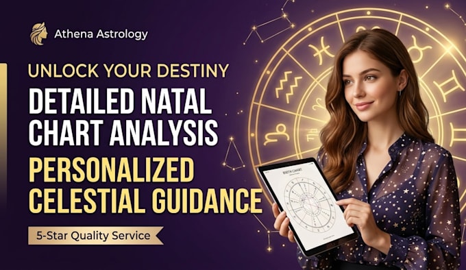 provide a professional natal chart and birth chart reading