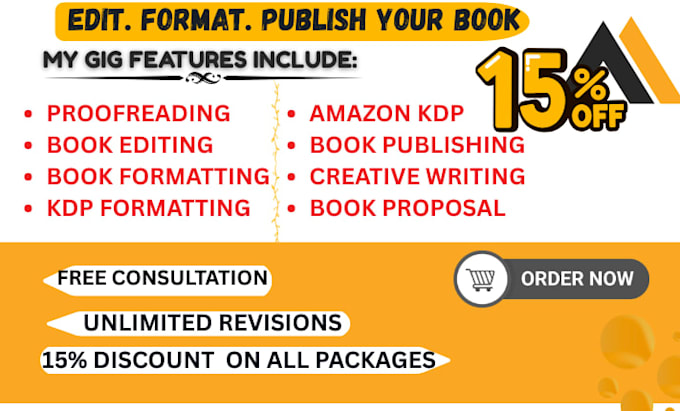edit, proofread, and format your book for amazon KDP and paperback publishing