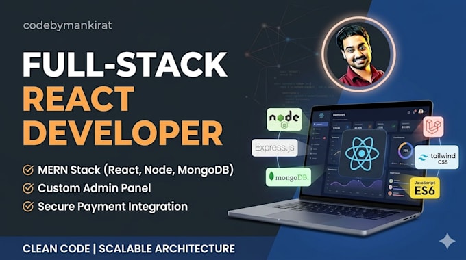 Construiré una aplicación web profesional usando react js y nodejs