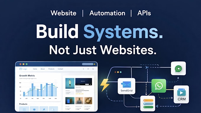 build scalable websites with automation and API integrations