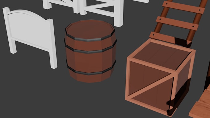create low poly assets for games and roblox