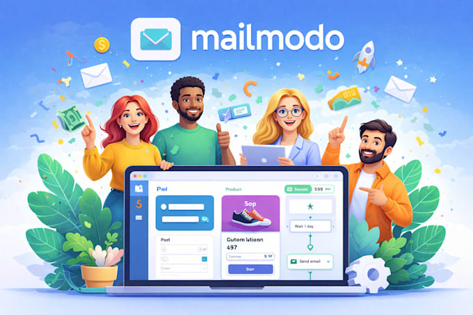 setup mailmodo email automation email campaign email template landing page