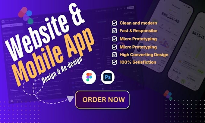 do ecommerce website and mobile app design in figma