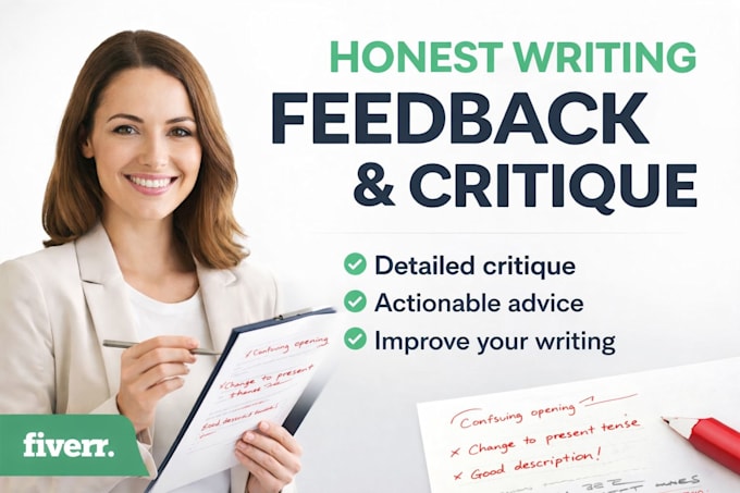 provide detailed feedback and critique on your writing