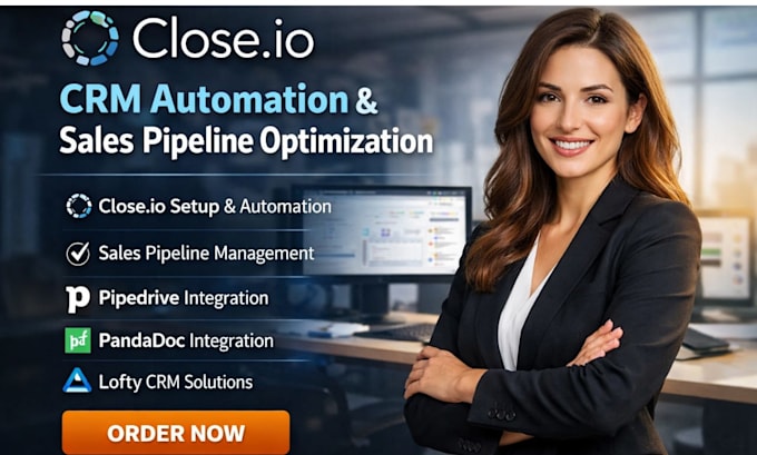 setup close io crm automation sales pipeline pipedrive pandadoc integrationlofty