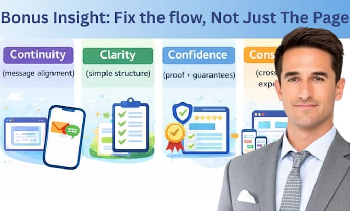 boost ghl funnel audit redesign, funnel conversion lead capture landing page