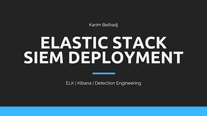 deploy and configure elastic stack siem