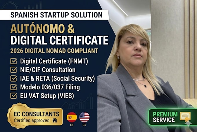handle your spanish autonomo registration and digital certificate setup