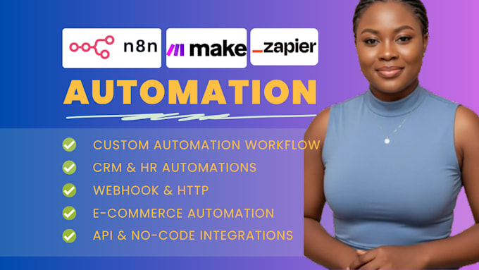 build your makecom and zapier ai automation workflows, API integrations