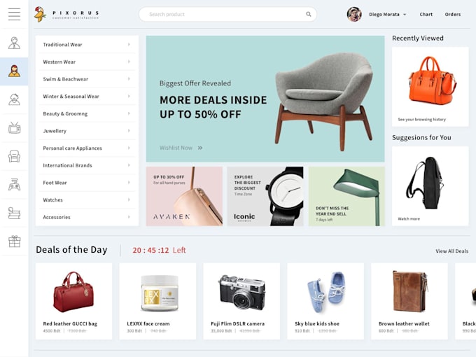 design and develop a modern responsive web