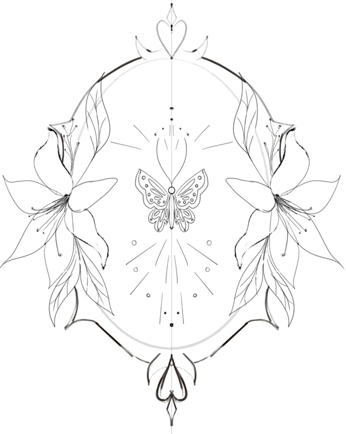create a custom floral tattoo design