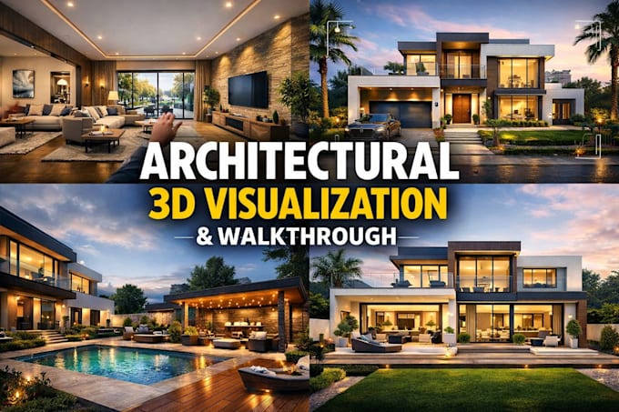 Do realistic architectural 3d animation, interior exterior walkthrough ...