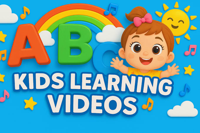 create kids learning videos, kids animation videos for youtube