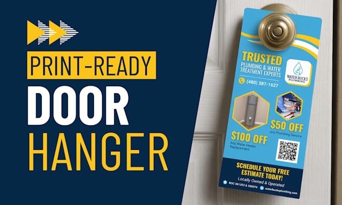 design a print ready door hanger
