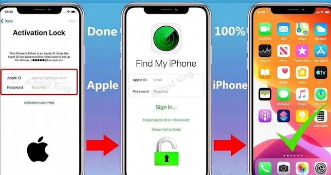 wireless unlock your iphones, ipads, macbooks from locked remotely