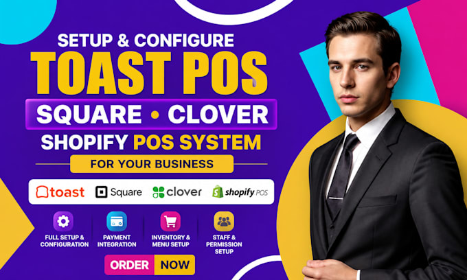 toast pos, square pos, clover pos, shopify pos setup integration