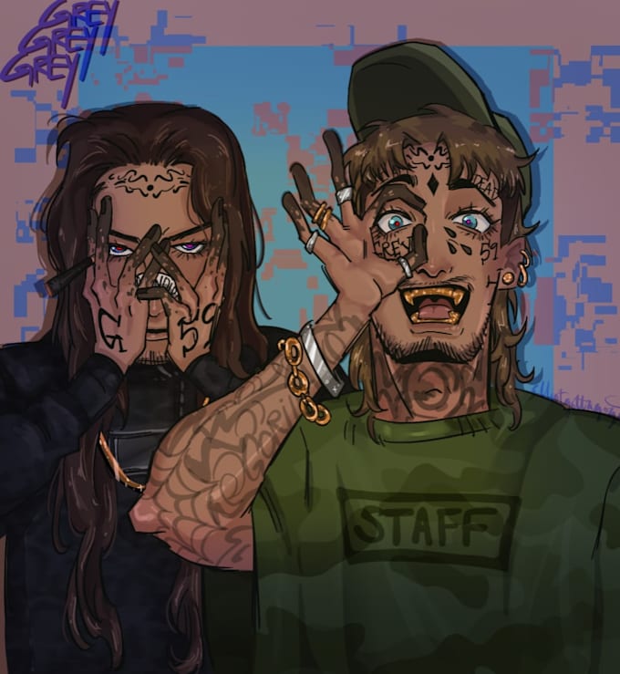 create digital drawings of characters