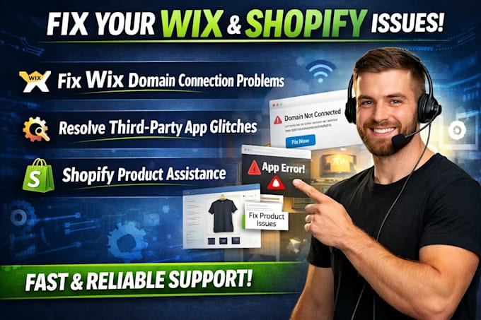 fix wix domain connection issues thirdparty app glitches shopify product