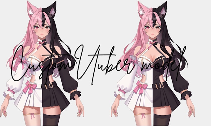 draw and rig anime vtuber 3d vtuber model dakimakura vtuber commission