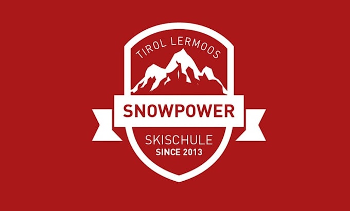 design monogram classic snow power logo