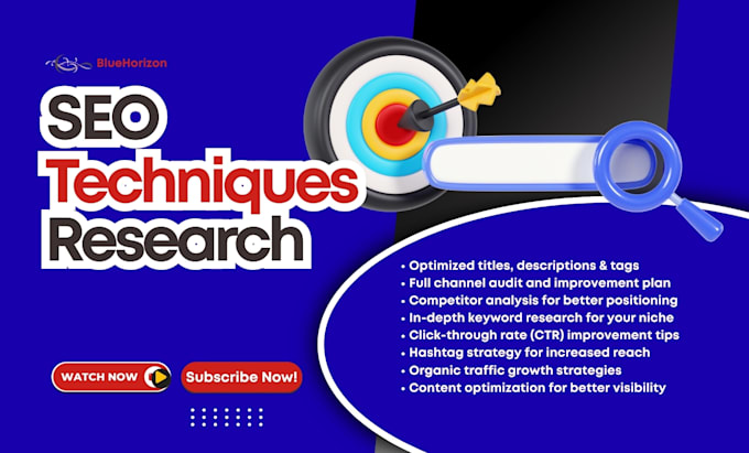 Grow your youtube channel with proven seo techniques by Bluehorizon_01 ...