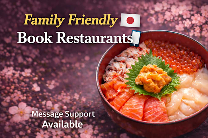book family friendly restaurants in japan