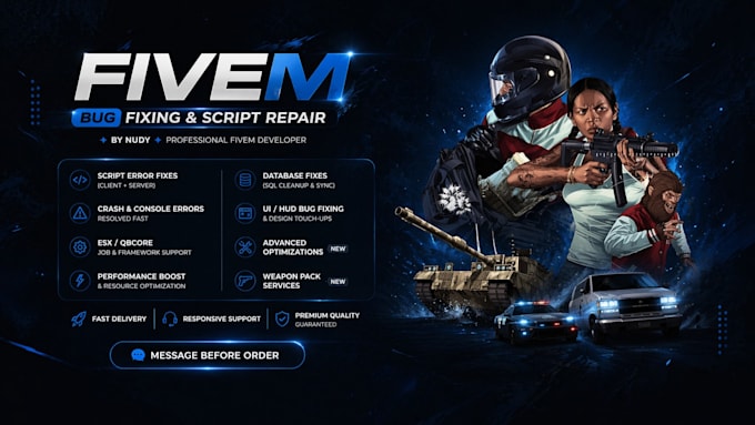 be your fivem developer or create your fivem server