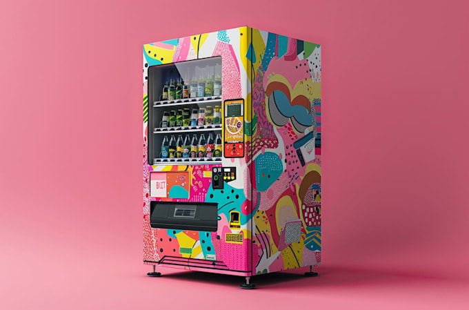 design vending machine wrap design and car wraps