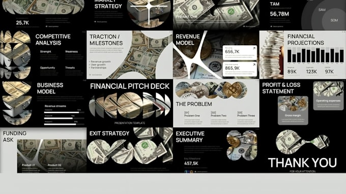 Design business pitch deck, investor deck, financial presentation ...
