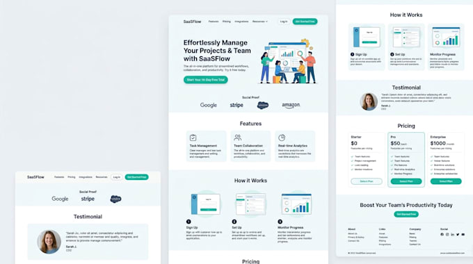 design saas website UI UX with best practices