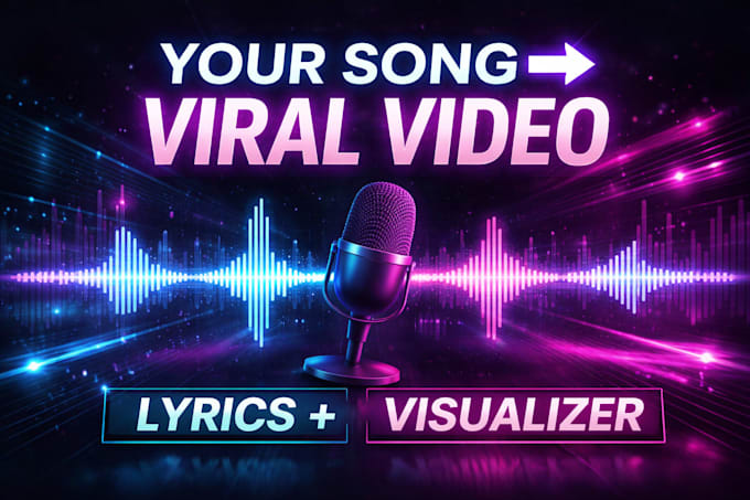 create cinematic music visualizer or lyric video