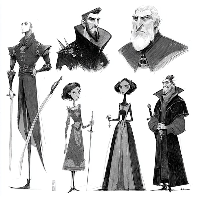 develop character design and concept art for your game