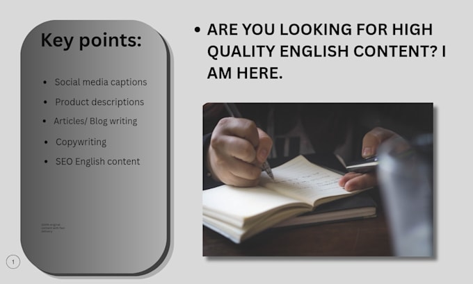 write creative SEO english content