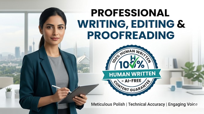 write, edit, proofread your high quality content