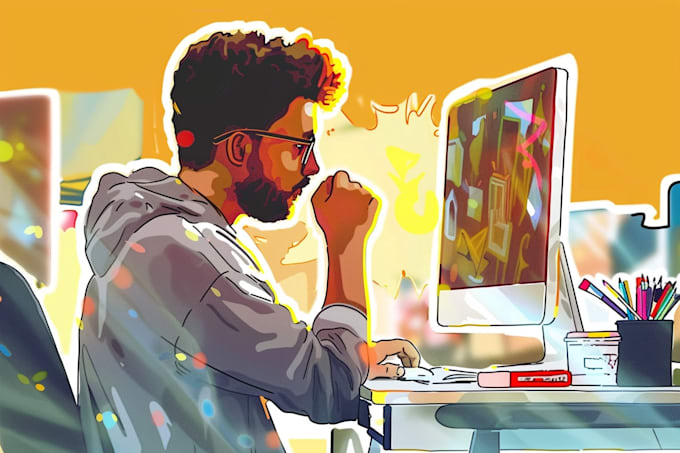 draw cartoon thumbnail any art style