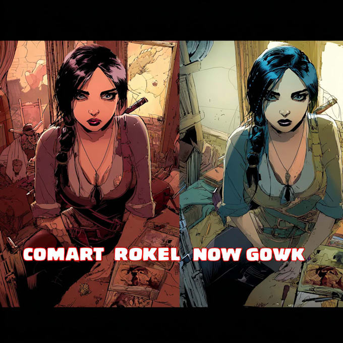 do professional coloring for your comic book illustration