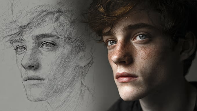 realistic digital portrait from your photo