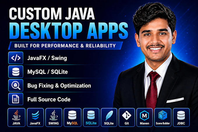 develop java desktop applicaton using javafx or java swing