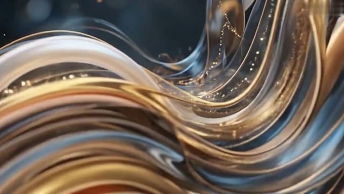 create 3d abstract loop animation and motion graphics