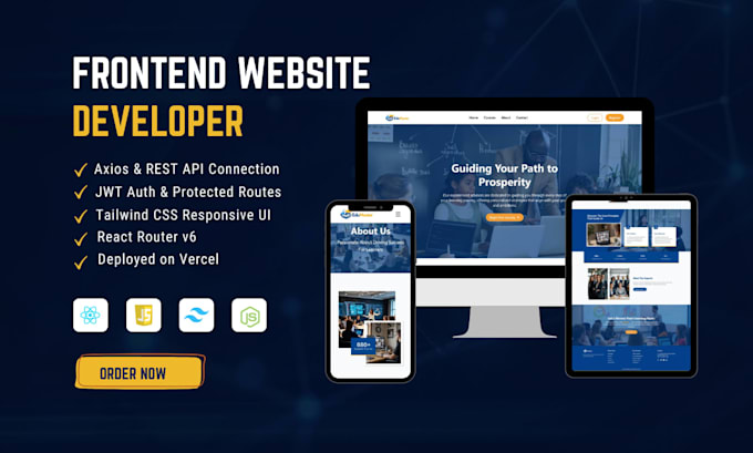 build react app with rest API integration and responsive UI